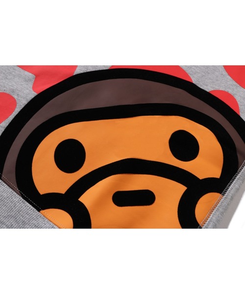 A BATHING APE(アベイシングエイプ)の「BIG BABY MILO CREWNECK SWEATSHIRT(スウェット・キッズ・グレー/ネイビー・90/140/100/110/130/120)」の5枚目の写真