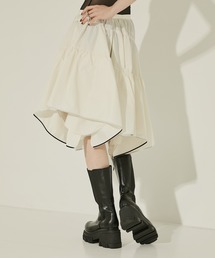 STUDIOUS（ステュディオス）の「【STUDIOUS/ステュディオス】Side Goa Middle Boots/サイドゴアミドルブーツ/厚底ブーツ/ロングブーツ/厚底/歩きやすい（ブーツ）」