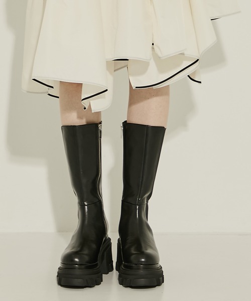 STUDIOUS/ステュディオス】Side Goa Middle Boots/サイドゴアミドル