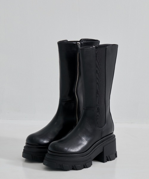 STUDIOUS/ステュディオス】Side Goa Middle Boots/サイドゴアミドル