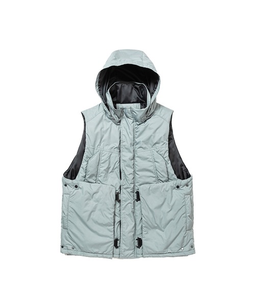 meanswhile（ミーンズワイル）の「PrimaLoft Padding Vest（ベスト・メンズ・グリーン系/ブラック・3(L)/2(M)）」の3枚目の写真