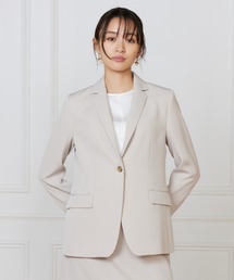 INED（イネド）の「トリアセバックサテンジョーゼット テーラードジャケット【セットアップ対応】（スーツジャケット）」