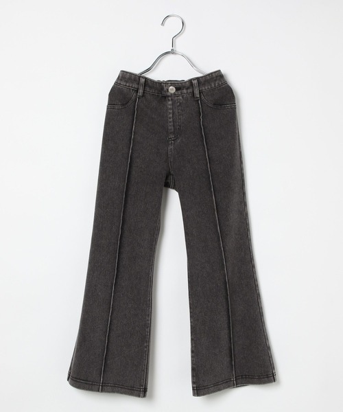 【SUKALA】　ベーシックフレアパンツ Ｌサイズ グレー SUKALA】ベーシックリブフレアパンツ(XS・S・M・LLサイズ ブラック