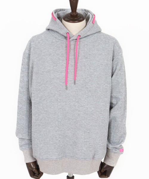 mpa3926-Cable Knit Jersey Parka ニットジャージパーカー(F25F070