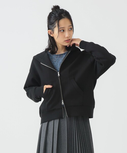 B:MING by BEAMS(ビーミングバイビームス)の「ダンボール パーカー(パーカー・レディース・ホワイト系その他5/ブラック・ONE SIZE)」の6枚目の写真