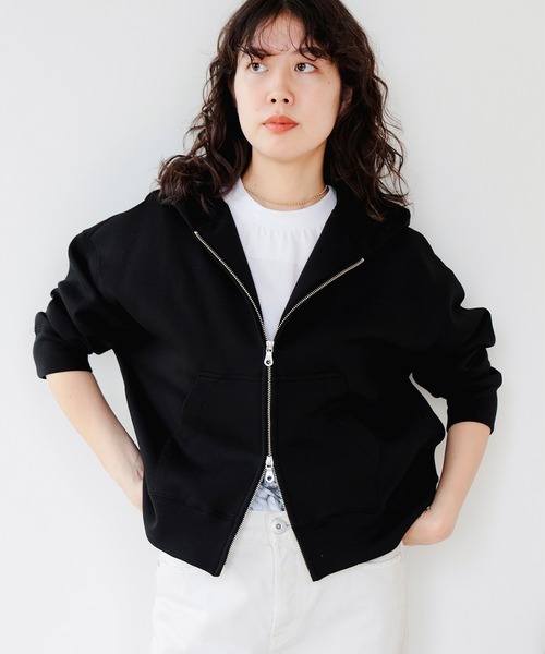 B:MING by BEAMS(ビーミングバイビームス)の「ダンボール パーカー(パーカー・レディース・ホワイト系その他5/ブラック・ONE SIZE)」の9枚目の写真