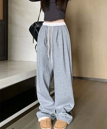 YUGA_YGMC Tucked wide-length sweatpants