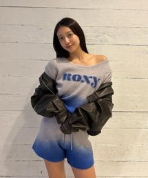 ROXY（ロキシー）の「MAGIC HOUR TOPS /ロキシーグラデーションロゴニット（ニット/セーター）」
