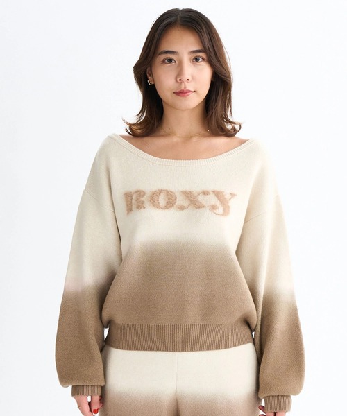 ROXY(ロキシー)の「MAGIC HOUR TOPS /ロキシーグラデーションロゴニット(ニット/セーター・レディース・ブルー/グレー/ブラウン・M/L/XS/S)」の10枚目の写真