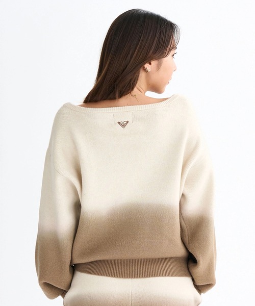 ROXY(ロキシー)の「MAGIC HOUR TOPS /ロキシーグラデーションロゴニット(ニット/セーター・レディース・ブルー/グレー/ブラウン・M/L/XS/S)」の11枚目の写真