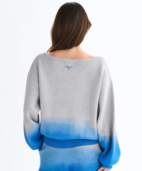 ROXY(ロキシー)の「MAGIC HOUR TOPS /ロキシーグラデーションロゴニット(ニット/セーター・レディース・ブルー/グレー/ブラウン・M/L/XS/S)」の17枚目の写真