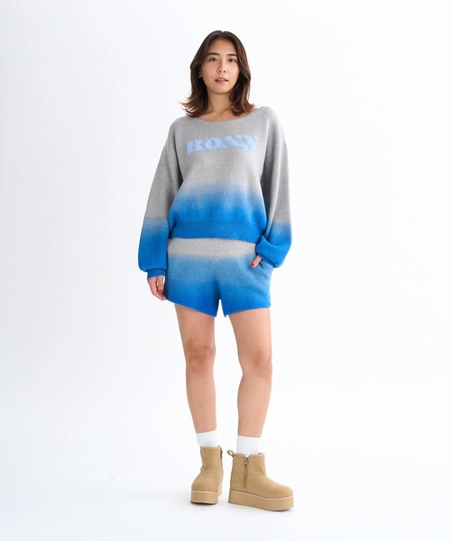 ROXY(ロキシー)の「MAGIC HOUR TOPS /ロキシーグラデーションロゴニット(ニット/セーター・レディース・ブルー/グレー/ブラウン・M/L/XS/S)」の20枚目の写真