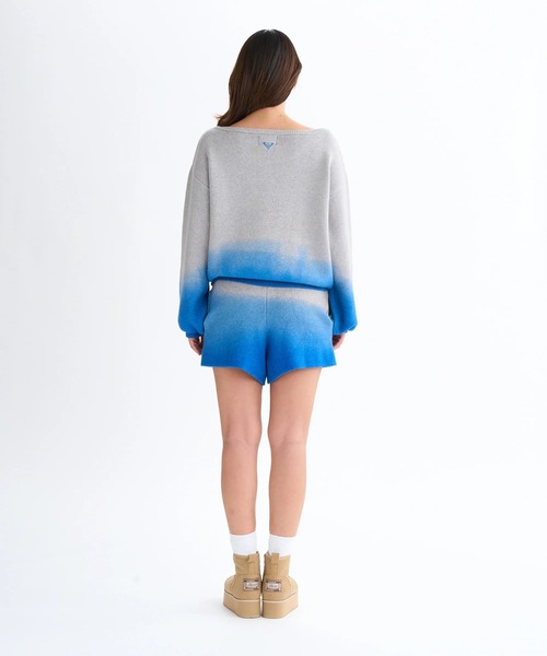 ROXY(ロキシー)の「MAGIC HOUR TOPS /ロキシーグラデーションロゴニット(ニット/セーター・レディース・ブルー/グレー/ブラウン・M/L/XS/S)」の21枚目の写真