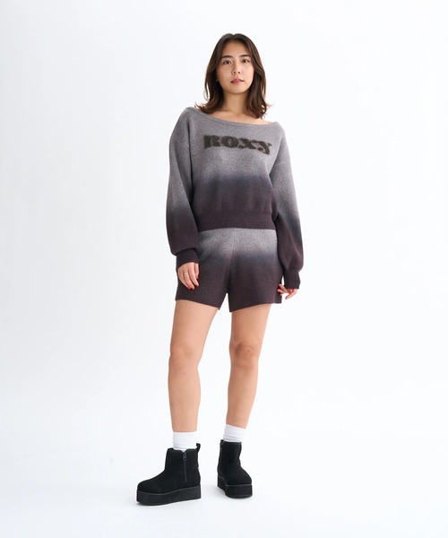 ROXY(ロキシー)の「MAGIC HOUR TOPS /ロキシーグラデーションロゴニット(ニット/セーター・レディース・ブルー/グレー/ブラウン・M/L/XS/S)」の8枚目の写真