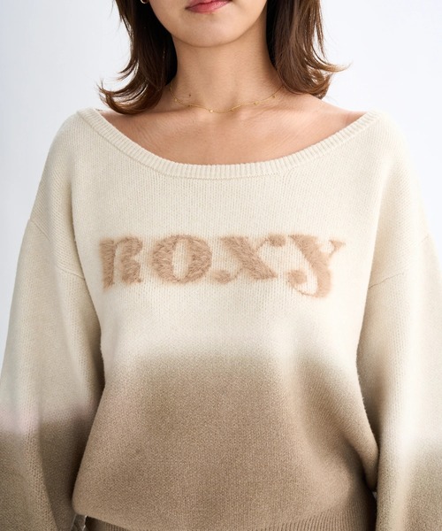 ROXY(ロキシー)の「MAGIC HOUR TOPS /ロキシーグラデーションロゴニット(ニット/セーター・レディース・ブルー/グレー/ブラウン・M/L/XS/S)」の12枚目の写真