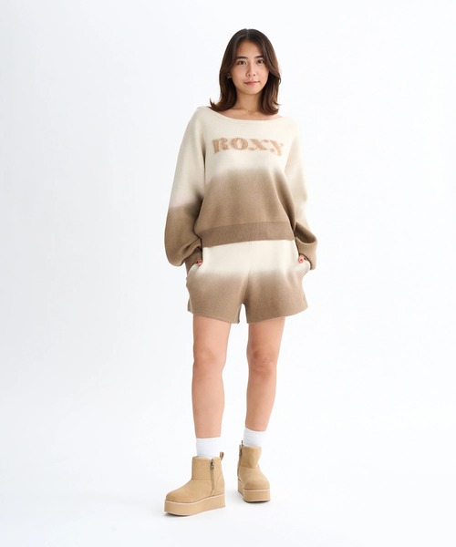 ROXY(ロキシー)の「MAGIC HOUR TOPS /ロキシーグラデーションロゴニット(ニット/セーター・レディース・ブルー/グレー/ブラウン・M/L/XS/S)」の14枚目の写真