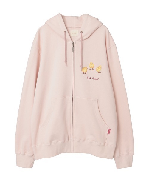 KARL HELMUT（カールヘルム）の「ペンギンラベルプリント配色パーカー