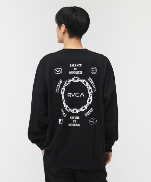 RVCA（ルーカ）の「ルーカ RVCA METAL URGY LT サーフ 長袖Tシャツ（Tシャツ/カットソー・メンズ・オフホワイト/ブラック・S/L/M）」の8枚目の写真