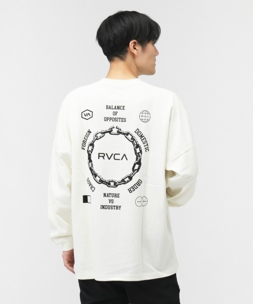 RVCA（ルーカ）の「ルーカ RVCA METAL URGY LT サーフ 長袖Tシャツ（Tシャツ/カットソー・メンズ・オフホワイト/ブラック・S/L/M）」の4枚目の写真