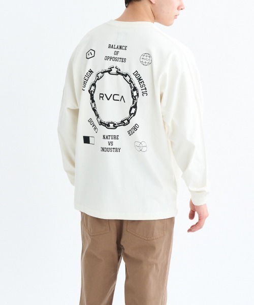RVCA（ルーカ）の「ルーカ RVCA METAL URGY LT サーフ 長袖Tシャツ（Tシャツ/カットソー・メンズ・オフホワイト/ブラック・S/L/M）」の15枚目の写真