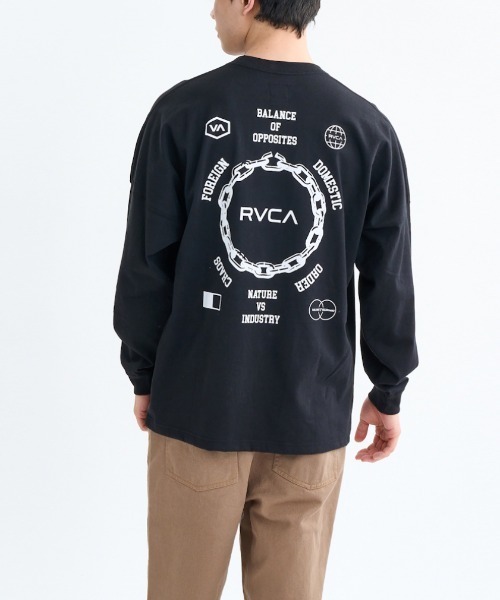 RVCA（ルーカ）の「ルーカ RVCA METAL URGY LT サーフ 長袖Tシャツ（Tシャツ/カットソー・メンズ・オフホワイト/ブラック・S/L/M）」の17枚目の写真