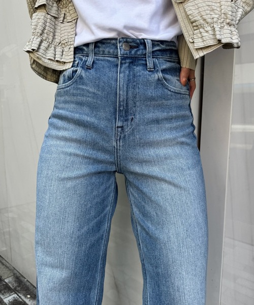 Healthy denim（ヘルシーデニム）の「【Healthy Denim × WILLFULLY】"Chronos" rollup straight denim PT（デニムパンツ・レディース・ライトブルー・XS/S/M）」の22枚目の写真