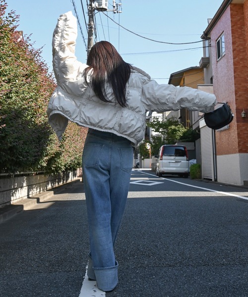 Healthy denim（ヘルシーデニム）の「【Healthy Denim × WILLFULLY】"Chronos" rollup straight denim PT（デニムパンツ・レディース・ライトブルー・XS/S/M）」の14枚目の写真