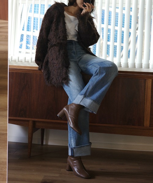 Healthy denim（ヘルシーデニム）の「【Healthy Denim × WILLFULLY】"Chronos" rollup straight denim PT（デニムパンツ・レディース・ライトブルー・XS/S/M）」の8枚目の写真