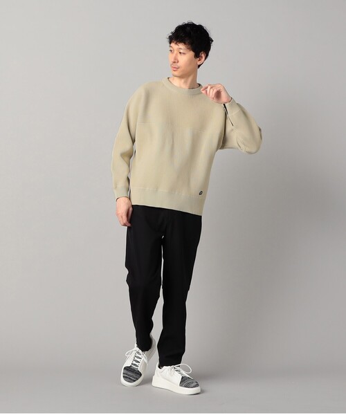 β MEN（ベータメン）の「ワイドシルエット 片畦ニット（ニット/セーター・メンズ・アイボリー/ブラック/ブラウン・L/M）」の22枚目の写真