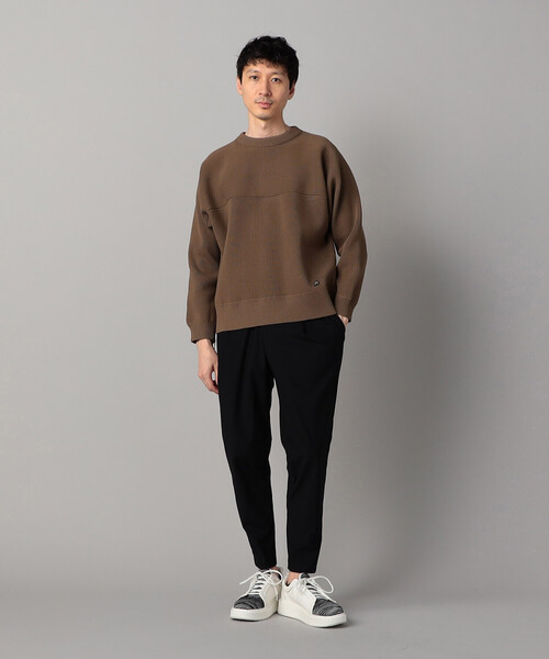 β MEN（ベータメン）の「ワイドシルエット 片畦ニット（ニット/セーター・メンズ・アイボリー/ブラック/ブラウン・L/M）」の19枚目の写真