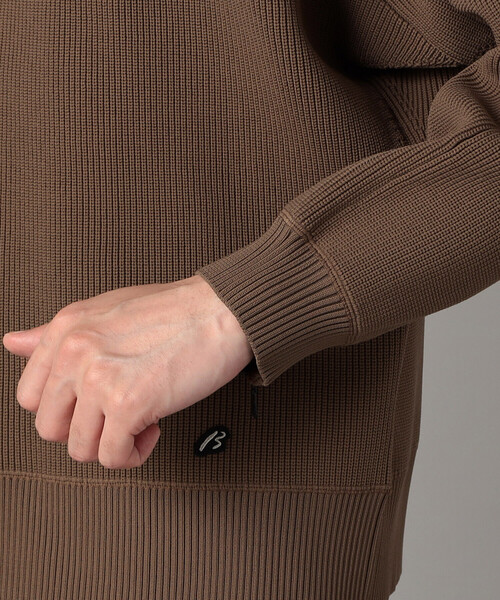 β MEN（ベータメン）の「ワイドシルエット 片畦ニット（ニット/セーター・メンズ・アイボリー/ブラック/ブラウン・L/M）」の15枚目の写真