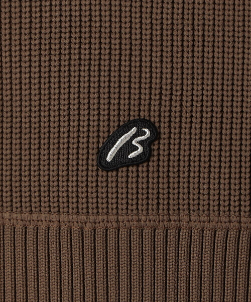 β MEN（ベータメン）の「ワイドシルエット 片畦ニット（ニット/セーター・メンズ・アイボリー/ブラック/ブラウン・L/M）」の6枚目の写真