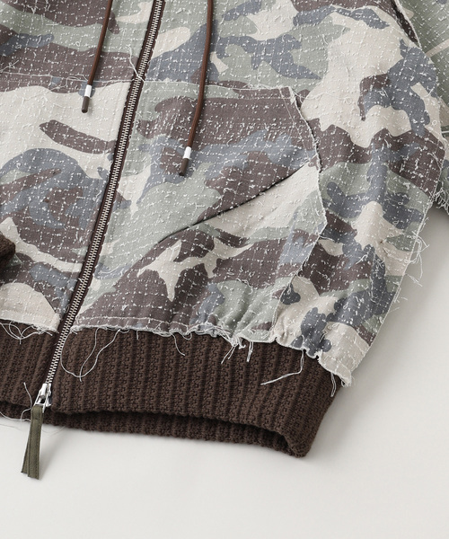 JOINT WORKS(ジョイントワークス)の「PLATEAU STUDIO / プラトースタジオ Camo zip-up(その他アウター・メンズ・グリーン・2/3)」の2枚目の写真