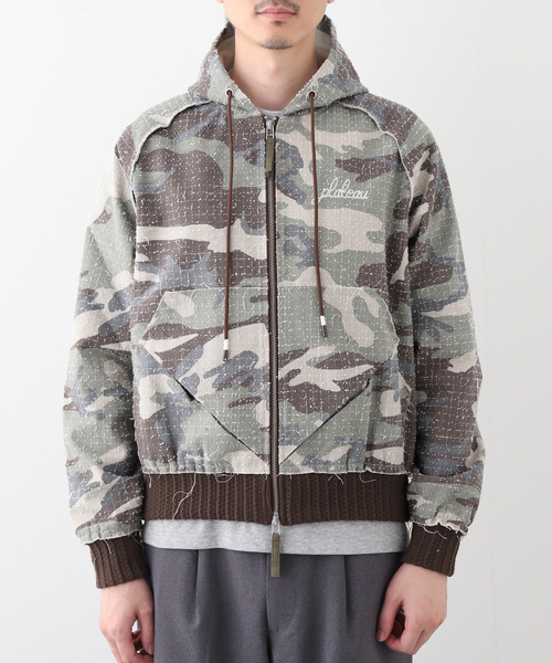 JOINT WORKS(ジョイントワークス)の「PLATEAU STUDIO / プラトースタジオ Camo zip-up(その他アウター・メンズ・グリーン・2/3)」の4枚目の写真