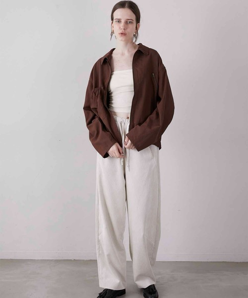 LA PEAU DE GEM ボンバージャケット LA PEAU DE GEM（ラポドゥジェム）の「【LA PEAU DE GEM】bomber