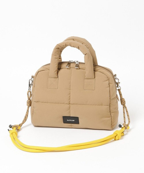 BAYFLOW（ベイフロー）の「コードショルダーパフボストン（ボストンバッグ・レディース・ブラック/ベージュ/ネイビー・FREE）」の8枚目の写真