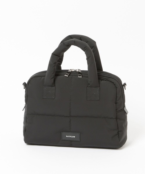 BAYFLOW（ベイフロー）の「コードショルダーパフボストン（ボストンバッグ・レディース・ブラック/ベージュ/ネイビー・FREE）」の5枚目の写真