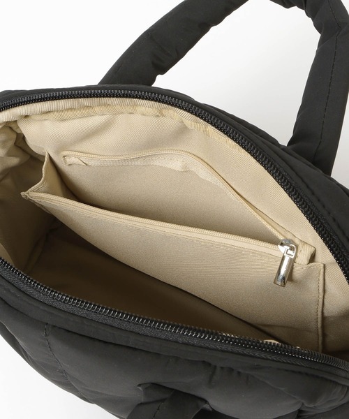 BAYFLOW（ベイフロー）の「コードショルダーパフボストン（ボストンバッグ・レディース・ブラック/ベージュ/ネイビー・FREE）」の21枚目の写真