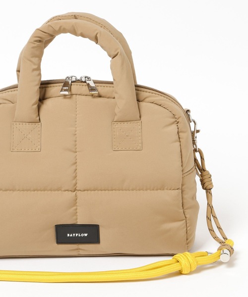 BAYFLOW（ベイフロー）の「コードショルダーパフボストン（ボストンバッグ・レディース・ブラック/ベージュ/ネイビー・FREE）」の16枚目の写真
