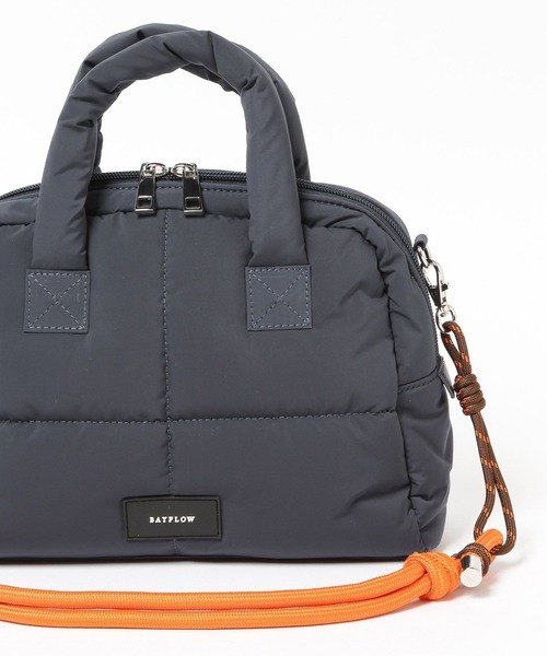 BAYFLOW（ベイフロー）の「コードショルダーパフボストン（ボストンバッグ・レディース・ブラック/ベージュ/ネイビー・FREE）」の15枚目の写真