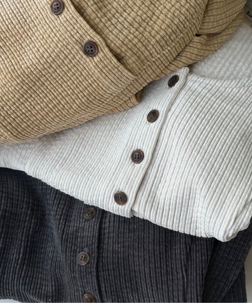 lawgy（ラウジー）の「uneck balloon corduroy tops / ユーネック