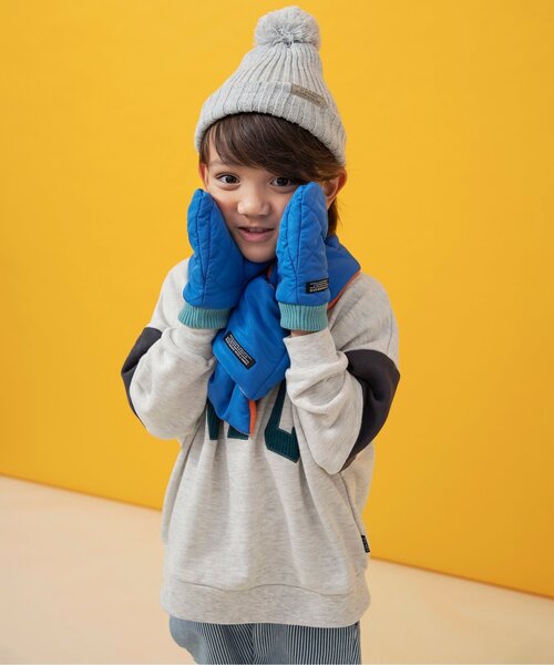 BREEZE（ブリーズ）の「キルティングマフラー（マフラー・キッズ・ブルー/ブラック/アイボリー・MEDIUM/SMALL）」の4枚目の写真