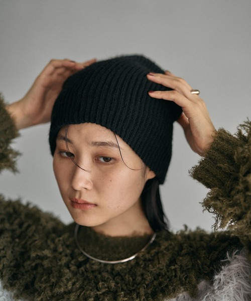 アパルトモン グレー ニットビーニー アクティブビーニー(1サイズ ライトグレーヘザー): スマートウール