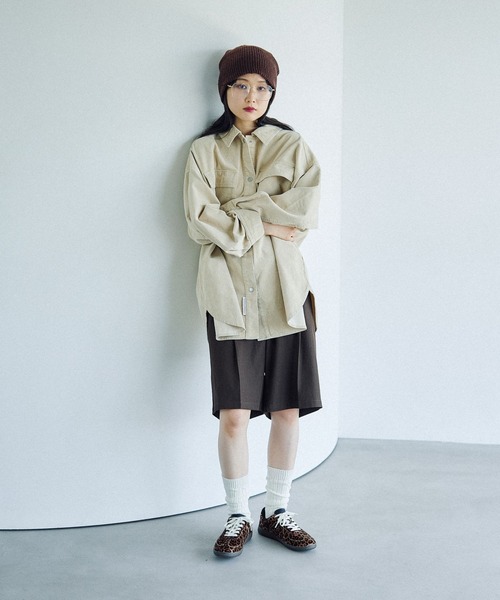 LEPSIM(レプシィム)の「ゆるニットビーニー 589162(ニットキャップ/ビーニー・レディース・ブラック/ブラウン/グレー/グリーン/アイボリー・ONE SIZE)」の17枚目の写真