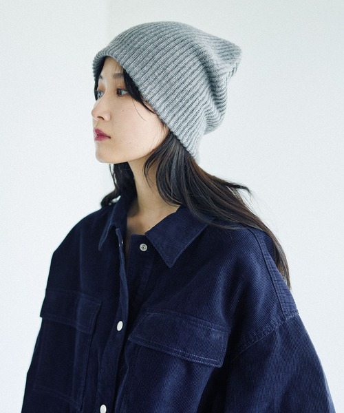 LEPSIM(レプシィム)の「ゆるニットビーニー 589162(ニットキャップ/ビーニー・レディース・ブラック/ブラウン/グレー/グリーン/アイボリー・ONE SIZE)」の16枚目の写真