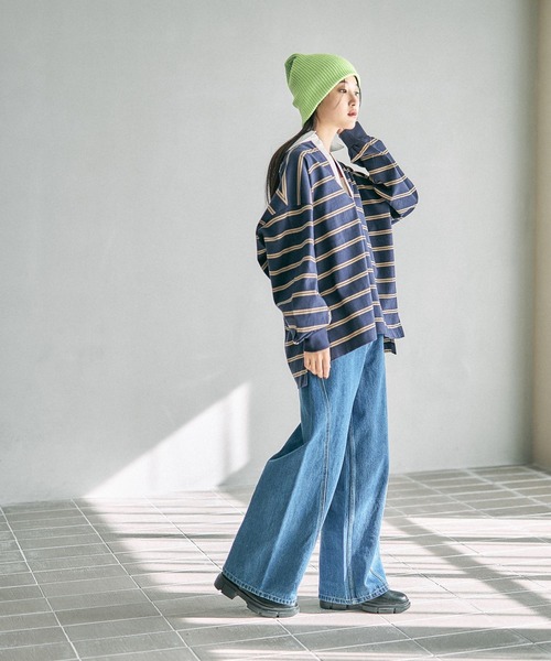 LEPSIM(レプシィム)の「ゆるニットビーニー 589162(ニットキャップ/ビーニー・レディース・ブラック/ブラウン/グレー/グリーン/アイボリー・ONE SIZE)」の13枚目の写真