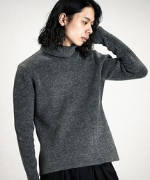 【NO ID.】Jacquard Knit Turtleneck Pullover / ジャカード ニット タートルネック プルオーバー