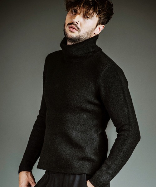 NO ID.（ノーアイディ）の「【NO ID.】Jacquard Knit Turtleneck Pullover / ジャカード ニット タートルネック プルオーバー（ニット/セーター・メンズ・ネイビー/ブラック/グレー/ホワイト・2/1）」の2枚目の写真