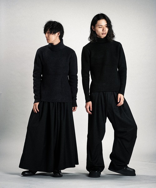 NO ID.（ノーアイディ）の「【NO ID.】Jacquard Knit Turtleneck Pullover / ジャカード ニット タートルネック プルオーバー（ニット/セーター・メンズ・ネイビー/ブラック/グレー/ホワイト・2/1）」の12枚目の写真