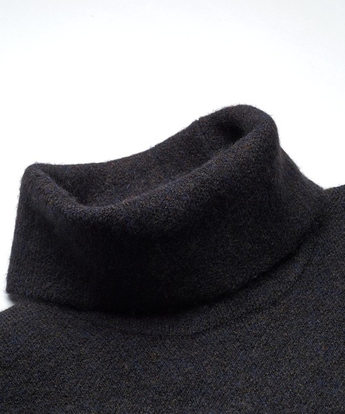 NO ID.（ノーアイディ）の「【NO ID.】Jacquard Knit Turtleneck Pullover / ジャカード ニット タートルネック プルオーバー（ニット/セーター・メンズ・ネイビー/ブラック/グレー/ホワイト・2/1）」の9枚目の写真